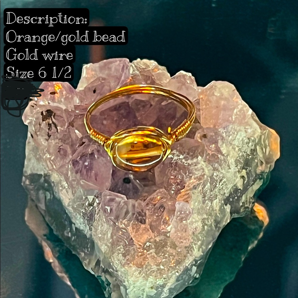 ORANGE AND GOLD RING!
